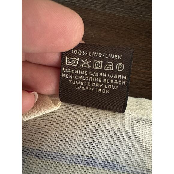 Linen Kitchen Tea Towel Lemon Tessitura Toscana Telerie Made in Italy - Picture 7 of 7